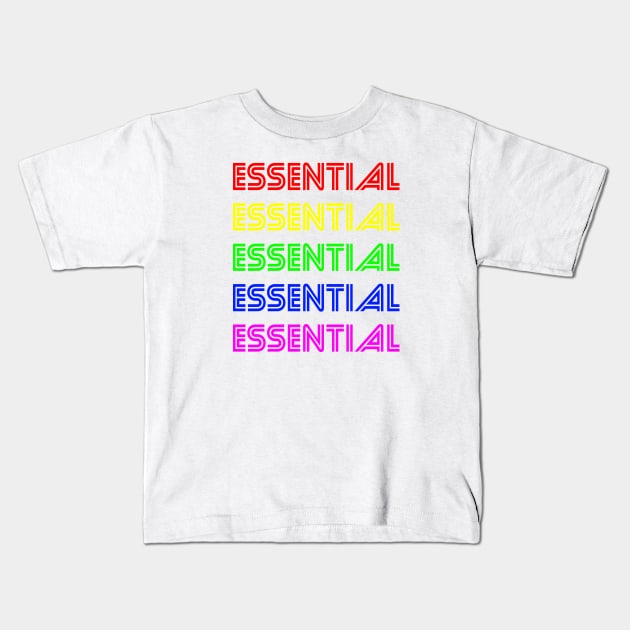 Essential Neon Kids T-Shirt by inotyler